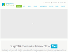Tablet Screenshot of pioneervalleyplasticsurgery.com